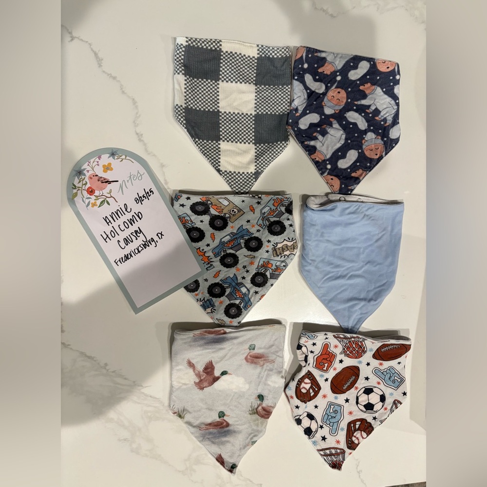 Caden Lane Assorted Baby Bandana Bibs Set